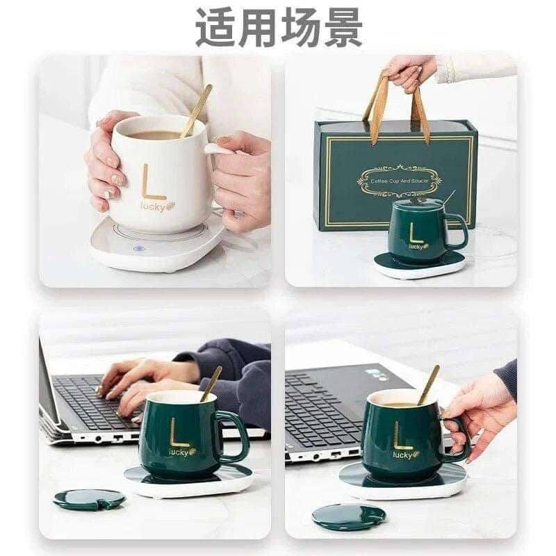 Tasse à café en céramique USB, tasse à cliquets avec poignée