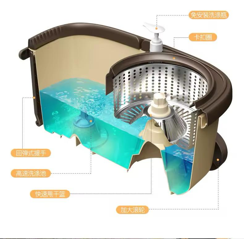 Serpillère rotative avec seau